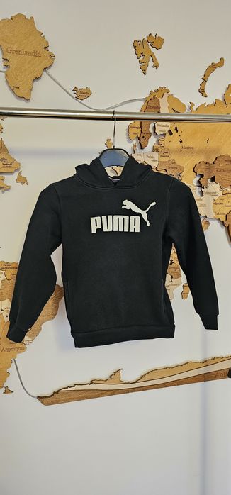 Bluza dziecięca chłopięca Puma czarna 116/6lat bdb