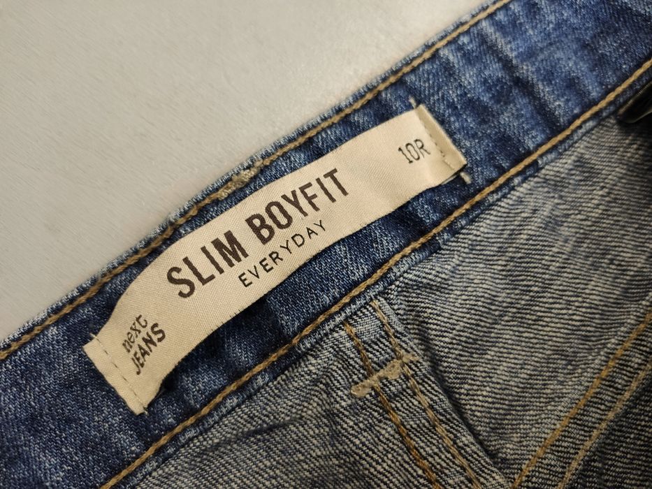 Next jeansowe spodnie slim boyfit 38
