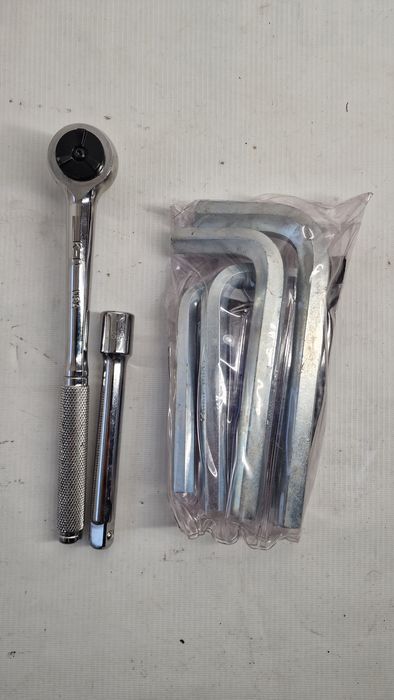 Zestaw narzędzi USA Grzechotka przedłużka imbusy