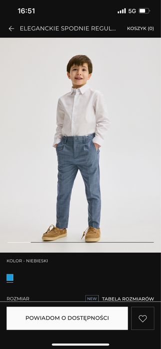 Eleganckie spodnie regular dla chlopca