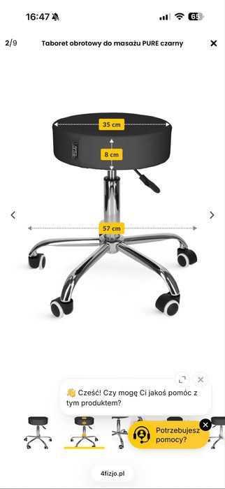 Krzesło obrotowe 4fizjo