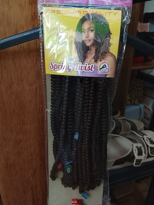 Tranças de postiço twist para crrchet