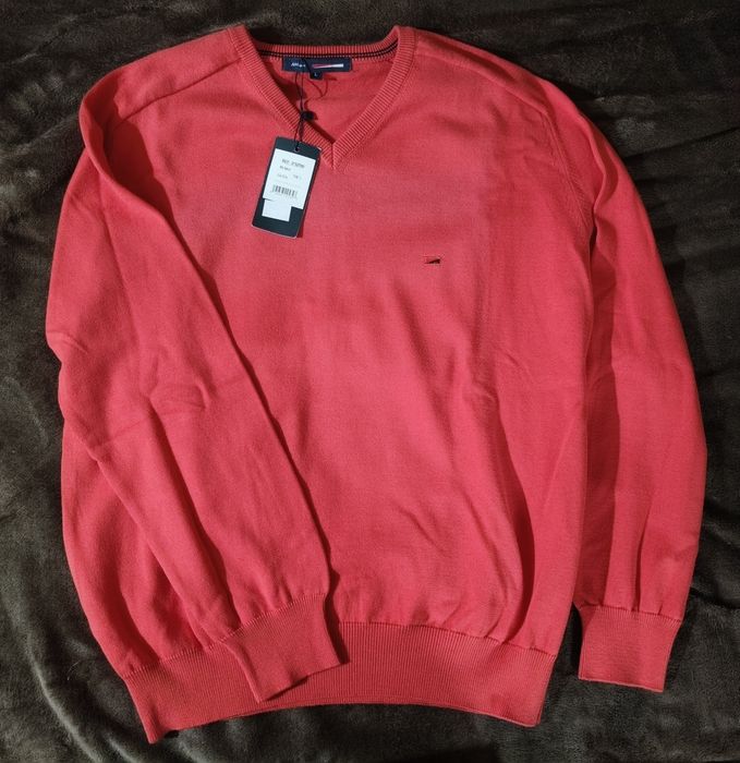 Polo vermelho/salmão da AM sport