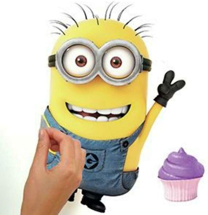 Winylowe Naklejki Dekoracyjne na Ścianę Minionki