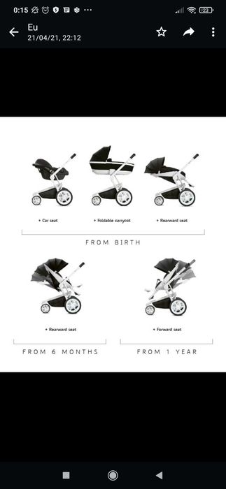 Carrinho Quinny Mood + babycook Bebé confort