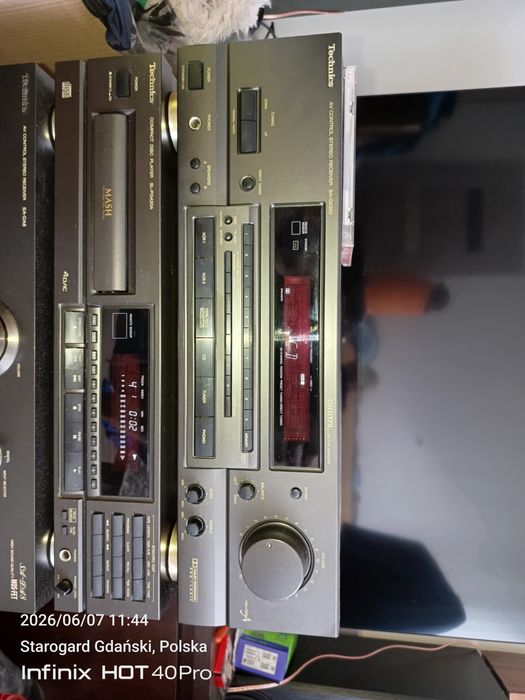 Technics amplituner i cd
