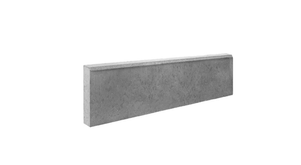 Obrzeże chodnikowe, szare, 100x30x8 cm,