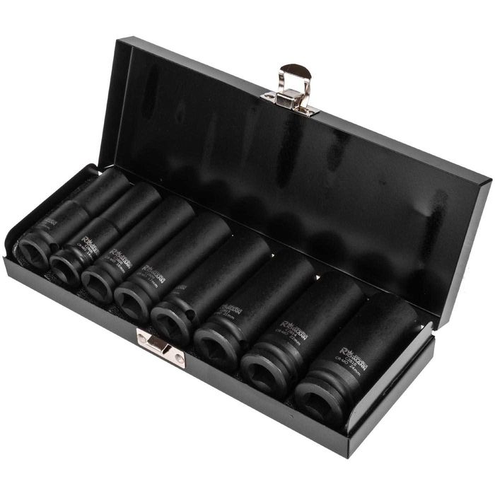 zestaw nasadek UDAR. DŁUGICH 1/2" 13-24 MM 8 ELEM.