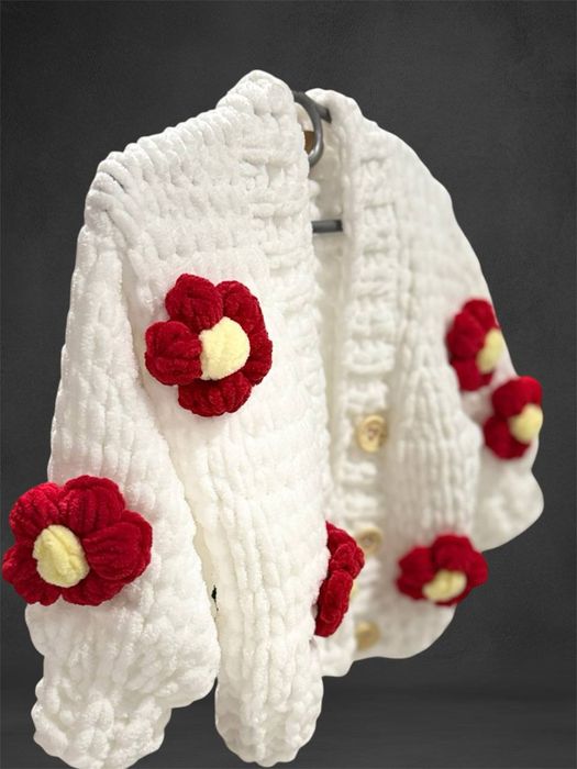 Кардиган, кофта. Плюшева пуффі