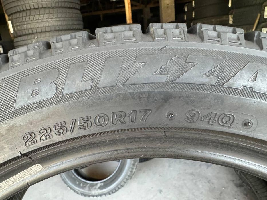 225/50 r17 bridgestone blizzak vrx 8mm шини бу зима