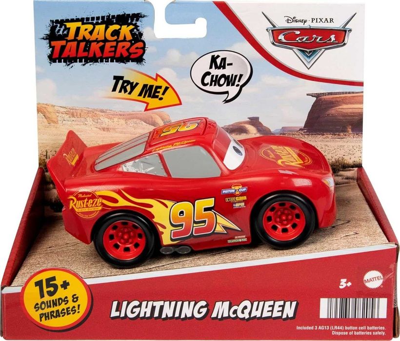 машинка тачки блискавка МакКвін зі звуком Disney Pixar Cars HJC58