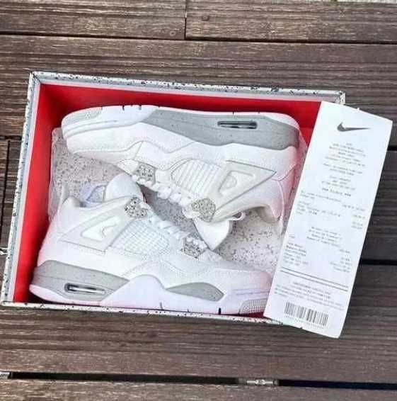 Jordan 4 Retro White Oreo R.45