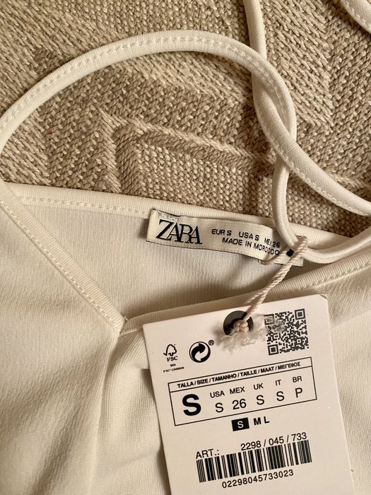 Top zara S biały. Nowy z metką.