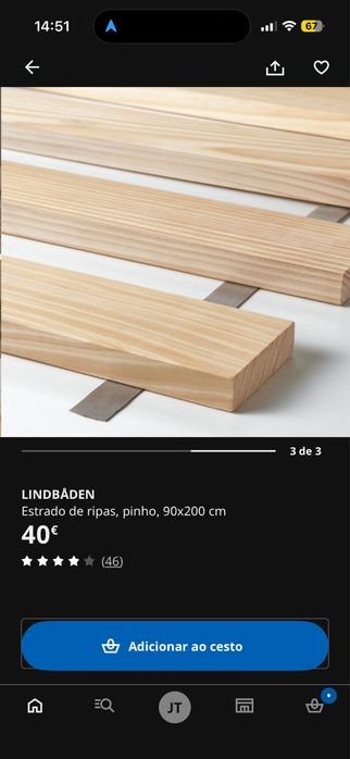 Cama nova embalada