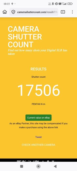 Aparat Pentax K-m lustrzanka