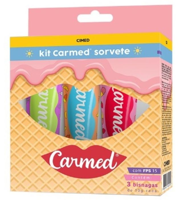 Carmed. ( hidratante labial da farmacêutica Cimed, famoso pela sua hidratação intensa e parcerias virais, como a com a Fini.)