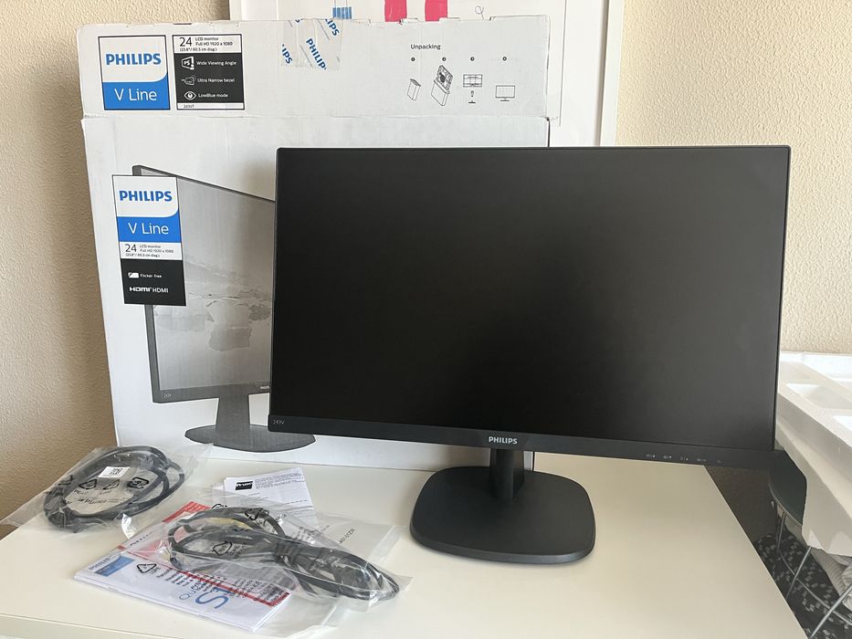 Monitor Philips 24 HDI - Caixa e Garantia