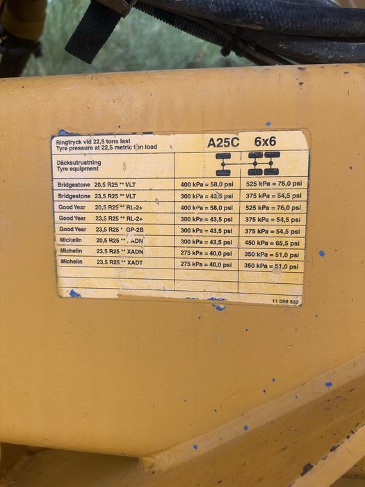 Dumper volvo A25C 6x6
