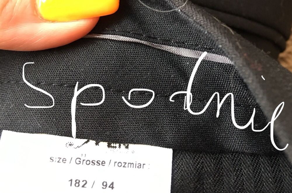 Męski garnitur ślubny czarny smoking