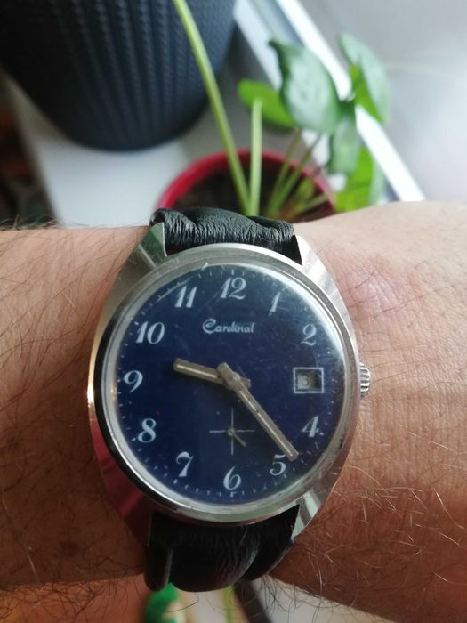 Zegarek Cardinal mechaniczny 17J z datownikiem