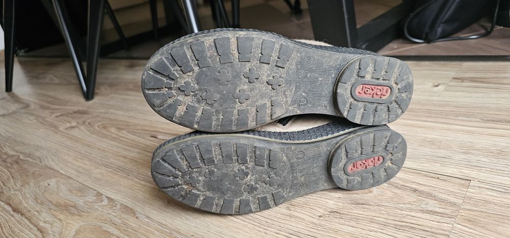 Rieker damskie skórzane botki rozmiar 38 wkładka 24cm używane