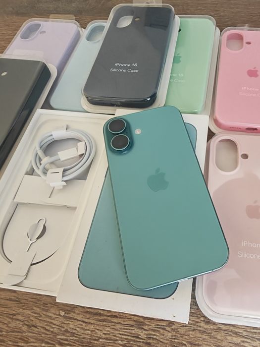 iPhone 16 6.3" 128GB Verde  Bom estado Aceito Retomas