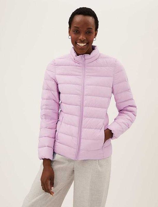 Гарна пухова куртка пуховик M&S feather & down puffer jacket