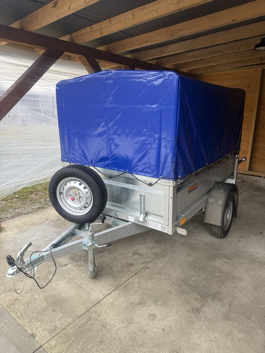 Wynajem przyczepki lekkiej Neptun 2025 | DMC 750 kg | Plandeka