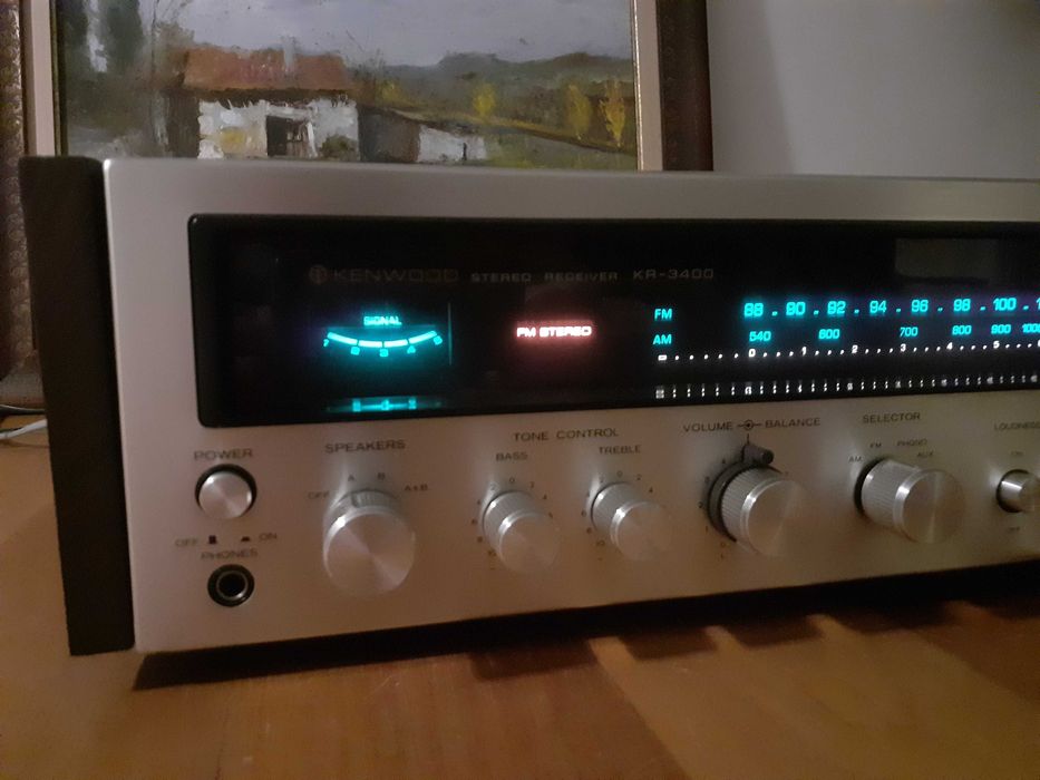 Kenwood Stereo Receiver KR-3400 -Tuner/Amplificador.