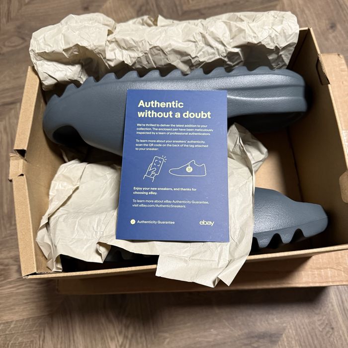 Adidas Yeezy Slides Slate Marine (РОЗПАРОВАНІ)
