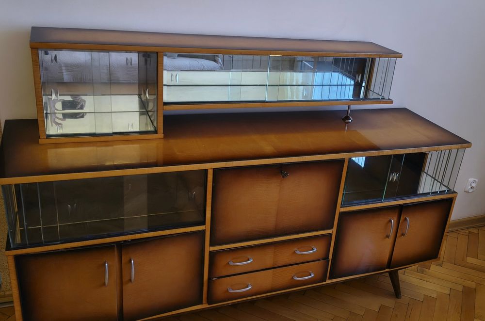 Komoda witryna retro vintage plus w cenie szafka RTV Swarzędz