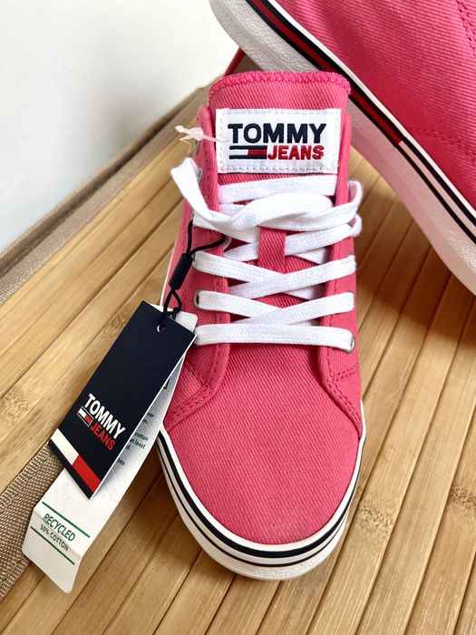 Trampki Tommy Hilfiger nowe rozowe szkola 40