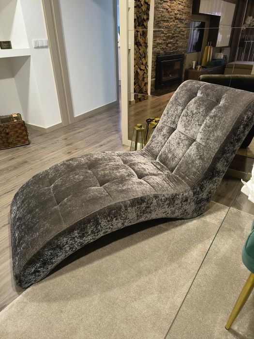 Chaise long cinza