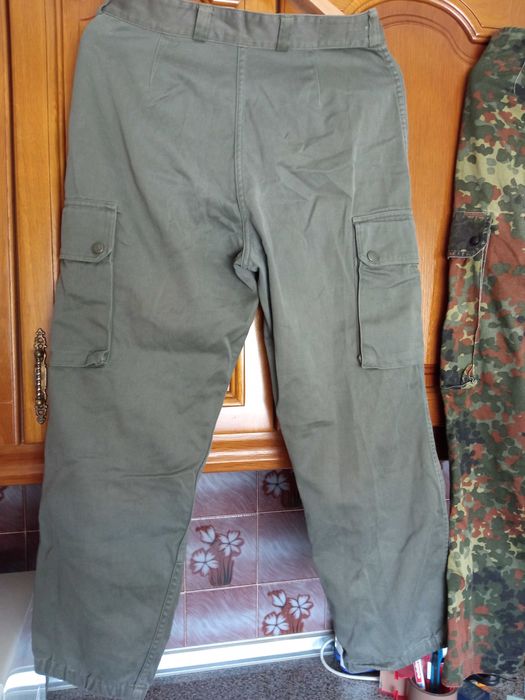 Lote de calças militares vintage - Exército Alemão Flecktarn e Exército Francês F1