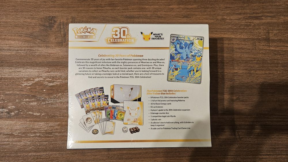 Pokemon TCG ETB 30 - Selada