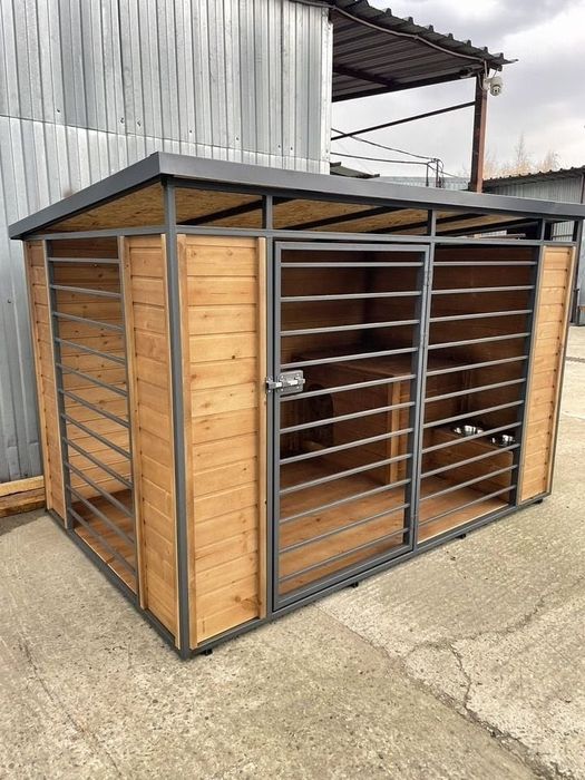 Вольер утеплённый с будкой 2.00/1.50+опции