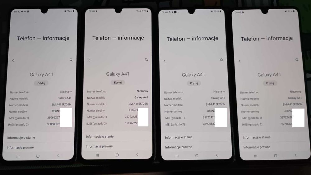 samsung a41 sprawny testowany - 4 sztuki