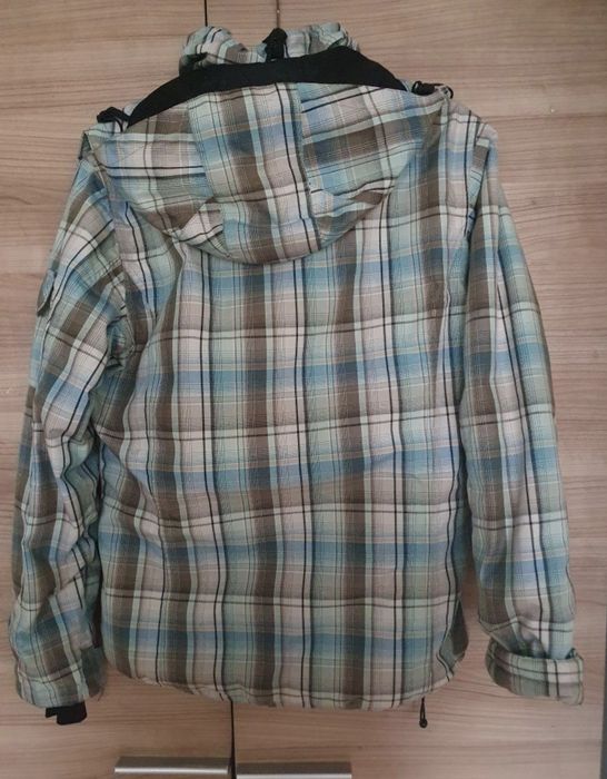 Zimowa kurtka sportowa w kratę,US40,r.M