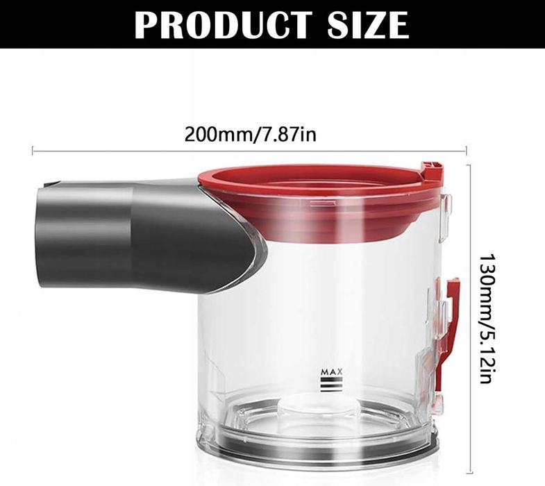 Pojemnik na kurz do odkurzacza Dyson V7 V8 SV11 SV10