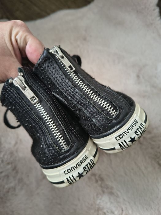 Converse All Star 37,5 | czarne | wysokie | zip | trampki | unisex