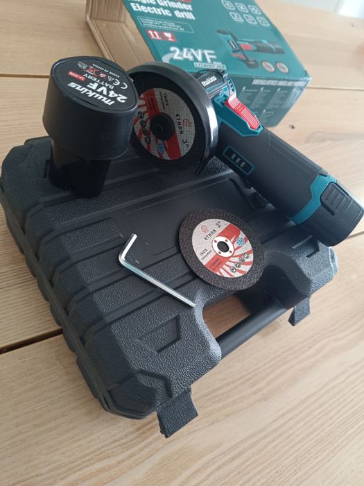Mini Rebarbadora a Bateria 24V Mukins + 2 Baterias e Mala - Nova