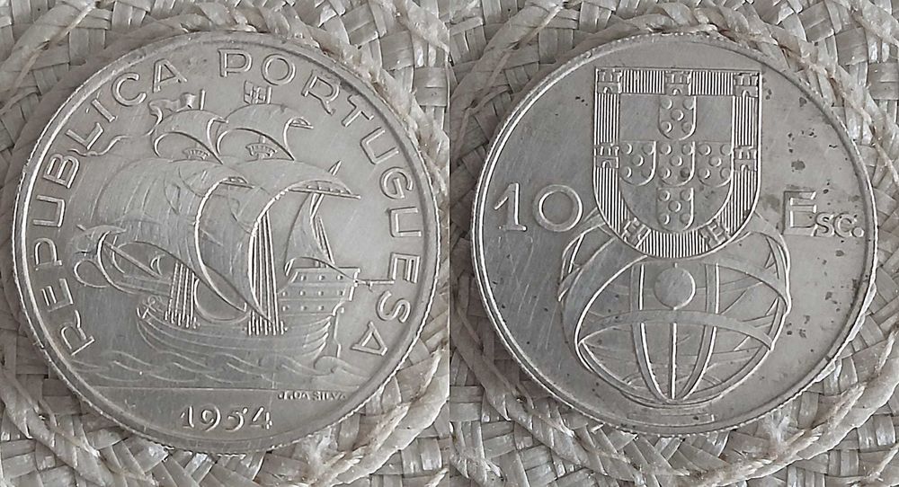 Moedas antigas portuguesas Monarquia/República