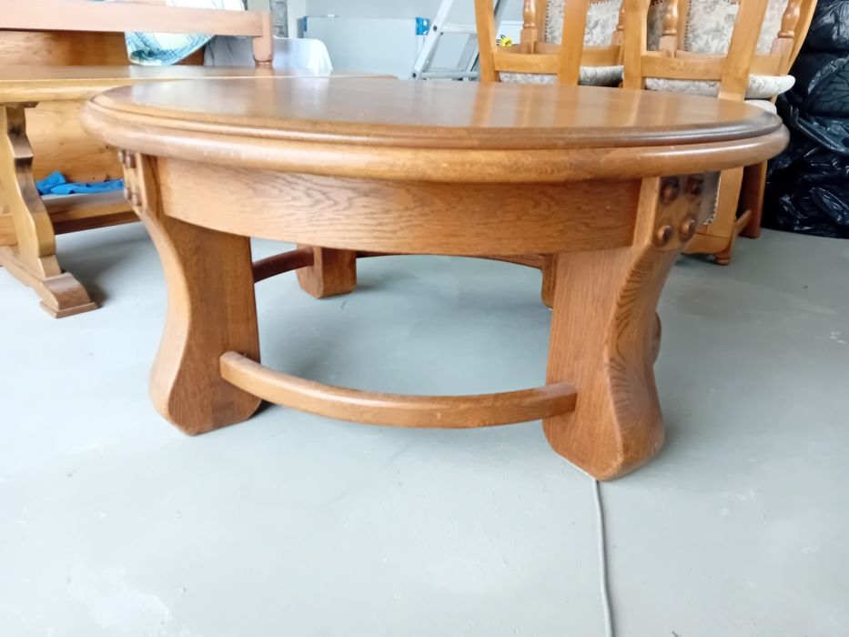 Ława okrągła dębowa