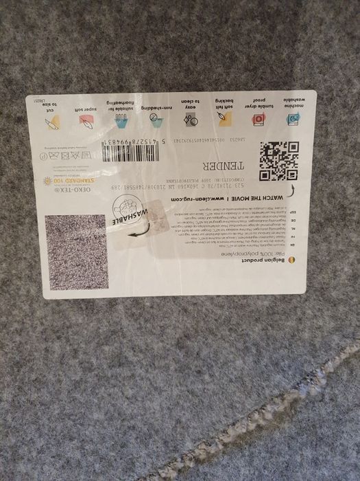 Tapete cinza oval 1.60x1.60