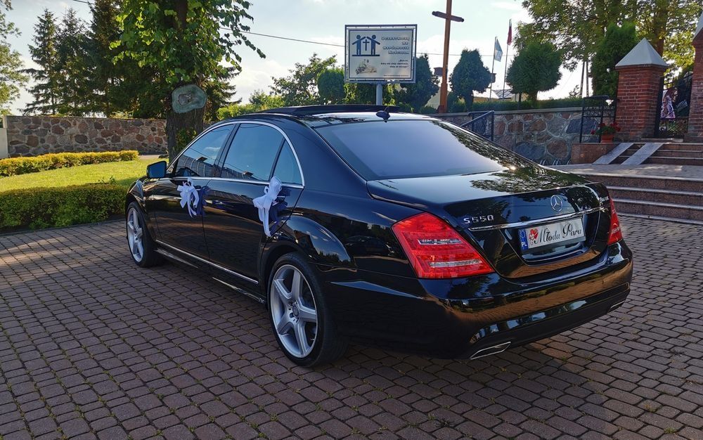 Mercedes S Klasa AMG Long do ślubu na wesele bal studniówka