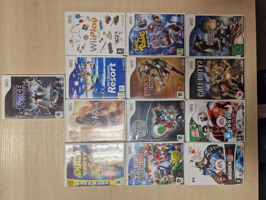 Wii zestaw gier 13szt call of duty 3 fifa Prince of Persia Star Wars