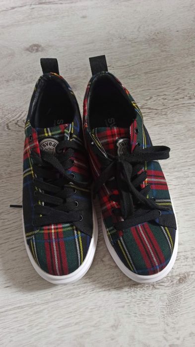 Sneakersy Svea- charlie blue check