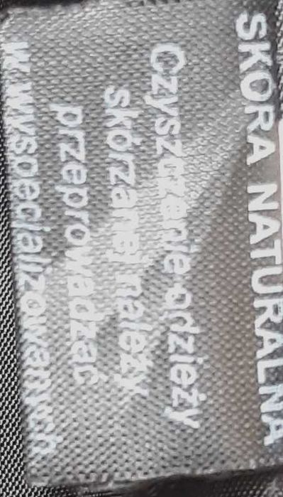 Kurtka Czarna Damska Skórzana Skóra Naturalna Rozmiar XL