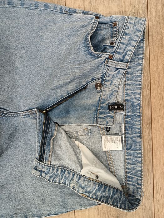 Jeansy damskie roz. 42 Divided H&M straight leg z wysokim stanem 170cm