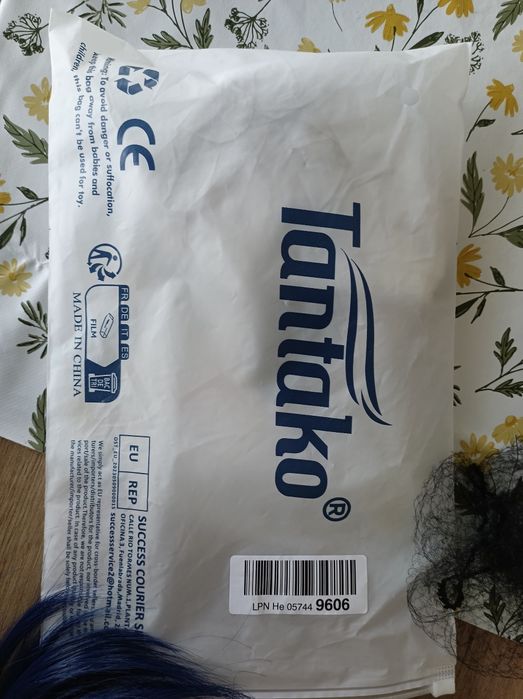Peruca azul tantako